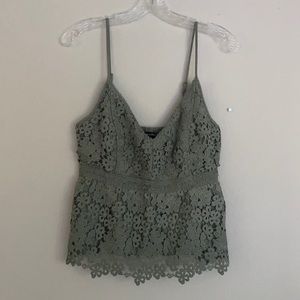 Lacy green Abercrombie & Fitch tank top